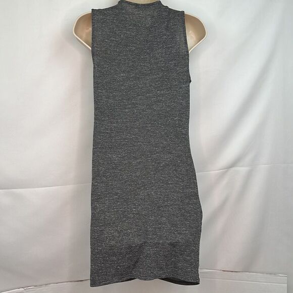 Zara W & B Gray ruched dress size Medium EUC - Picture 9 of 11